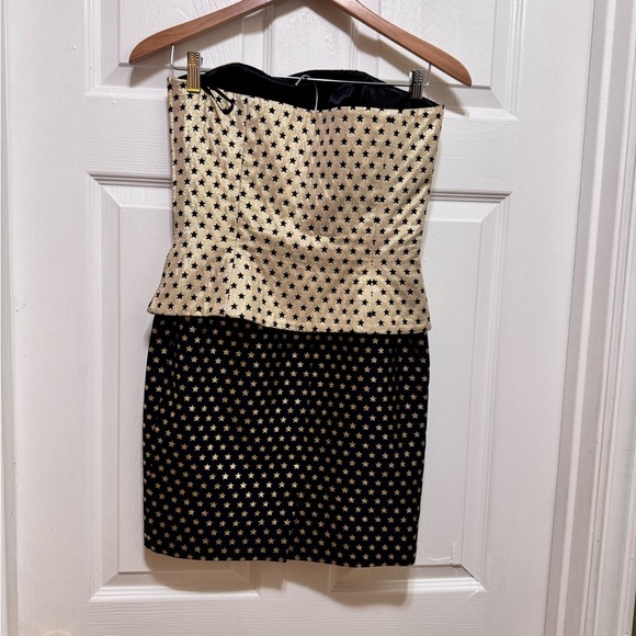 Escada Gold and Black Star Pattern Dress - Picture 17 of 17